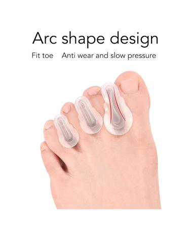 Hammertoe Corrector: 3 Pairs Silicone Soft Crest Pad with Separator Loops - Overlapping and Mallet Toes Relief - Buy Online on GoSupps.com