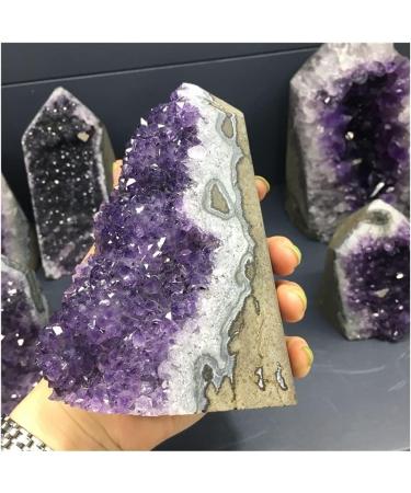 Natural Crystal Rough Stone Crafts Natural Amethyst Geode Quartz Cluster Crystal Specimen (Size : 1000-1100g) - Buy Online on GoSupps.com