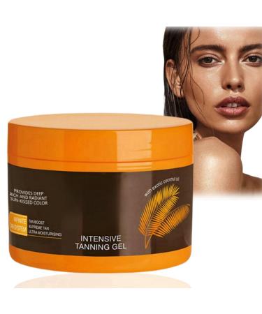 Luxury-Intensive Tanning Gel Extreme Dark Intensive Tanning Luxe-Gel Natural Tanning Accelerator Cream Gel Deluxe Intense Tanning Gel for Outdoor Sunlight Sunbed Tanning Accelerator Tan Accelerator