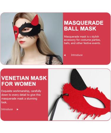 POPETPOP the mask masquerade mask party mask women masks for women mardi gras mask for women party masks for adults masquerade party fox mask venetian mask Venice men and women fun - Buy Online on GoSupps.com