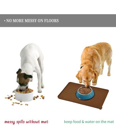 Reopet Silicone Feed Mats for Pets | Waterproof Dog & Cat Mats with Elevated Edges | 71 x 45 cm (1 Pack) - Buy Online on GoSupps.com