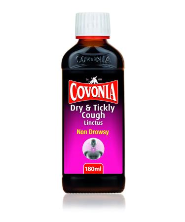 Covonia Dry & Tickly Cough Linctus 180ml soothing relief of dry coughs and sore throats