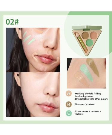 3 colors Fruit Face Concealer Contouring Foundation Cream Face Sculpting Contour Palette Makeup Highlighting Powder Palette - Buy Online on GoSupps.com