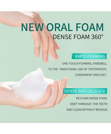 Foam Toothpaste for Sensitive Teeth - Whitening & Anti-Cavity Formula | Deep Clean Rubber Tooth Cleaning Mousse (Sky Blue) - Buy Online on GoSupps.com