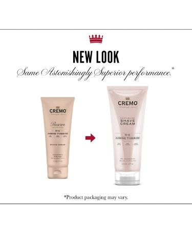 Cremo Jasmine Tuberose Shave Cream - Moisturizing, Ultra-Slick Formula for Smooth Shave - Lavender, 6 Fl Oz - Buy Online on GoSupps.com