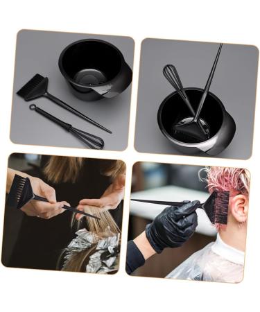 Beavorty 1 Set Hair Color Kit Tool Hair Coloring Bowl and Brush Hair Coloring Mixing Bowl Hair Coloring Brush and Bowl Salon Hair Coloring Bowl Pp Hair Dye Three Piece Suit re-usable - Buy Online on GoSupps.com
