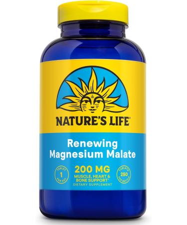 Nature's Life Magnesium Malate 1300 mg 250 Tablets