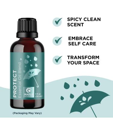 Maple Holistics Essential Oils Set - Day and Night Essential Oil Blends for Diffuser with Protect Refresh and Breathe Essential Oil Blends for Diffusers Aromatherapy and Travel - Buy Online on GoSupps.com