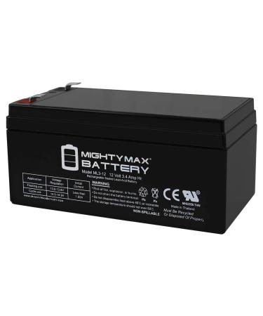 Mighty Max Battery ML3-12 - 12V 3AH SLA Battery Replaces BP3.6-12 CF12V2.6 CFM12V3