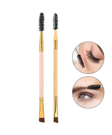 Double Ended Eyebrow & Eyelash Brush - Angled Brow Makeup Tool for Perfect Eyebrows & Lashes - Buy Online on GoSupps.com