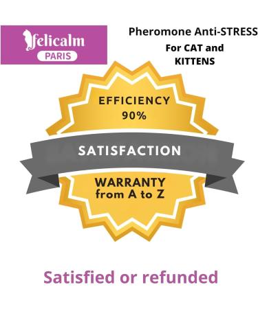 FELICALM Paris - New PHEROMONE Formula for Cats and Kittens - Intelligent ECONOMICAL SAFE DIFFUSER + 48 ML Refill - Anti Stress for Cats - CALMING - Happiness and Harmony. - Buy Online on GoSupps.com