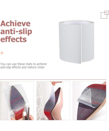 FRCOLOR Transparent Sole Stickers - Slip Resistant Waterproof Shoe Sole Protectors & Heel Inserts | Non-Shoe Pads | 10x100cm - Buy Online on GoSupps.com