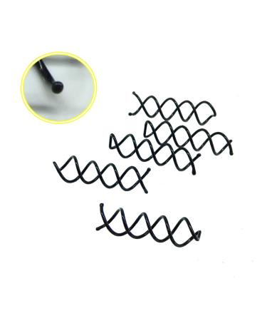 Aoyoho 50 Pack Spiral Bobby Hair Spin Pins - Non-Scratch Round Tips - Buy Online on GoSupps.com