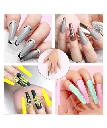500 Pcs Extra Long Coffin Nail Tips, Natural Color Acrylic Full Cover False Nails - Ideal for Salons and DIY Nail Art. 10 Sizes for Silicone Nail Practice Hands - Buy Online on GoSupps.com