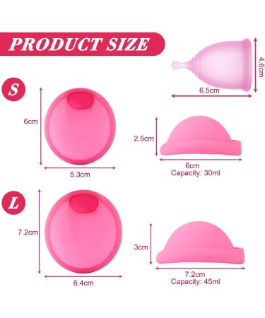 Buy Mhduyeg 3-Piece Menstrual Disc Set - Soft Menstrual Cup with Sterilization Cup & Storage Bag | International Shipping - Buy Online on GoSupps.com
