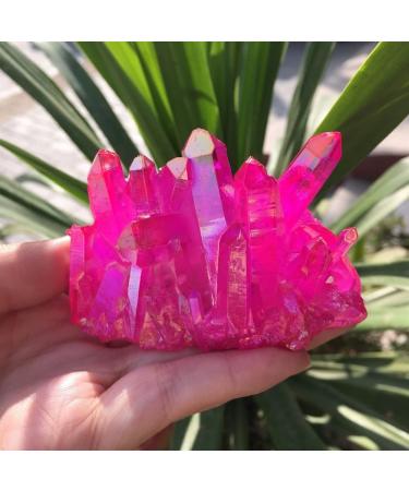 Natural Crystal Rough 146g -156 red Flame Aura Quartz Cluster Specimen Can be Used for