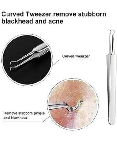 Usiveinborn Blackhead Remover Usiveinborn Tweezers Usiveinborn Professional Stainless Steel Facial Blackhead Remover Tweezers (Set* B) - Buy Online on GoSupps.com