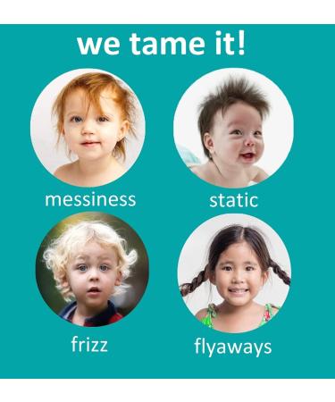T is for Tame - Kids Frizz Static & Bed Head Taming Bundle: 100% Natural Spray & Detangling Brush for Boys & Girls - New Launch 2023 - Buy Online on GoSupps.com