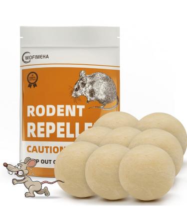 ANEWNICE Rodent Repellent,Mouse Repellent,Mice Repellent for House,Natural Rat Repellent, Wofimeha Peppermint Oil to Repel Mice and Rats,Ready-to-Use for Indoor & Outdoor Use - 8 Packs