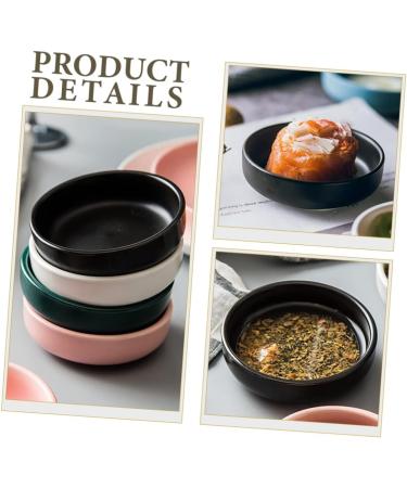 Milisten 6 Pcs Sauce Dish Vinegar Dish Ceramic Dipping Bowls Ceramic Sauce Bowl Saucer Serving Dishes Ceramic Sauce Plates Dip Bowls for Parties Mini Bowl Ceramics Japanese-Style re-usable 9X9X2.5CMx3pcs Blackx3pcs - Buy Online on GoSupps.com