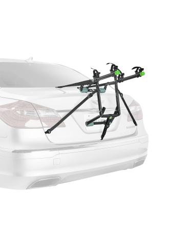 Allen Sports Deluxe 2-Bike Trunk Mount Rack, Model ZN102, Black 2-bike Carrier Green