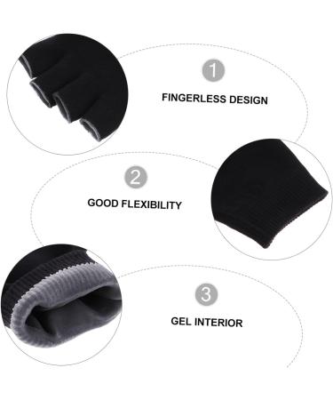 FRCOLOR 2 Pairs Half Finger Moisturizing Gloves Gel Gloves Fingerless Gloves Grooming Gloves Moisturizing Hand Gloves Gel Moisturizing Gloves for Dry Skin Half Finger Touch Screen Gloves - Buy Online on GoSupps.com