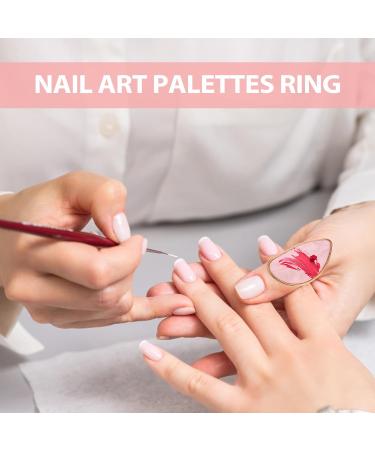 SOIMISS Lot de 6 Palettes de M lange pour Nail Art en R sine Blanche et Color e Anneaux Ajustables pour Vernis et Gel Outil Pratique pour Maquillage Professionnel et Usage Domestique - Buy Online on GoSupps.com