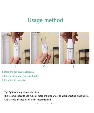 Makina USB Nano Mist Sprayer for Facial Beauty - Ultrasonic Moisturizing Handheld Mini Mister - Buy Online on GoSupps.com