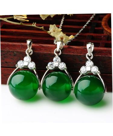 COHEALI Pendants for Necklaces Chalcedony Pendant Gemstone Beads Chalcedony Beads Agate Lovers Emerald Beads - Buy Online on GoSupps.com