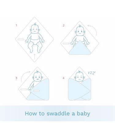 Baby Swaddle Wrap Blanket | Newborn Cotton Swaddling Sleeping Bag 0-3 Months (Ladders Blue) - Buy Online on GoSupps.com