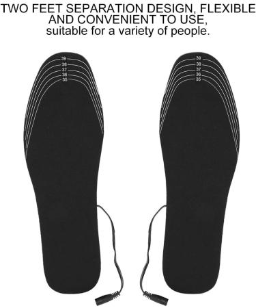 Heated Shoe Insoles USB Foot Warming Pad Mat for Outdoor Sports - Size S (35-40) - Buy Online on GoSupps.com