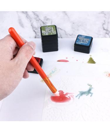 Yoseng Mini Ink Blending Brushes for Card Making - Set of 18 Brushes in 3 Models & 6 Colors - Small Art Blending Tool for Intricate Details - Buy Online on GoSupps.com