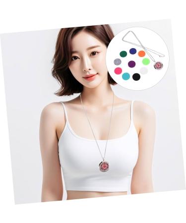SOESFOUFU 1 Set Necklace Essential Oil Necklace Wrist Chain Chic Perfume Necklace Women Pendant Necklace Hollow-Out Perfume Necklace Stainless Fragrance Necklace Women Necklace - Buy Online on GoSupps.com