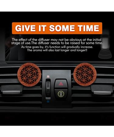 2 PCS Wood Car Aromatherapy Diffuser with Vent Clip | Essential Oil Car Diffuser - Buy Online on GoSupps.com