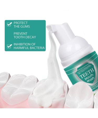 2Pcs Awzlove Teeth Total Care Mouthwash & Whitening Foam - Refreshing Deep Clean & Brightening Breath - Buy Online on GoSupps.com