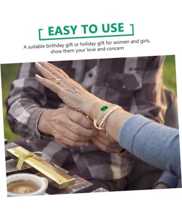 Shop Solustrious Microg-Paved Zirconia Bracelet for Women | Vintage Gemstone & Gold-Plated Copper Bangle - Buy Online on GoSupps.com