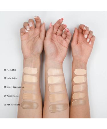  VOLLARE COSMETICS Vollare Cosmetics Long Lasting Liquid Foundation 24H Adhesion Vegan Natural Cosmetics with Pump (04 Warm Mocca) - Buy Online on GoSupps.com