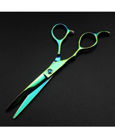 Retro Barber Scissors Luxury Hair Scissors Professional Barber Salon Scissors Professional Hairdressing Scissors Hair Scissors Set(Color:I Size:Flat Cut 6 inch) Flat cut 6 inch I