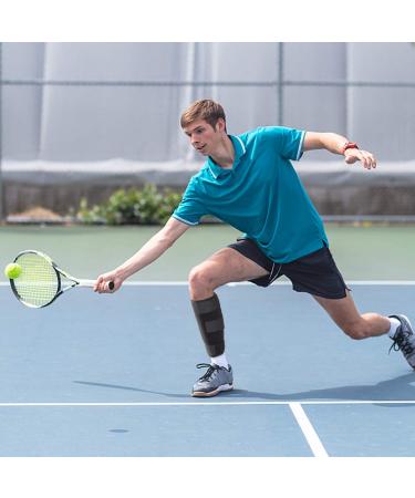 Adjustable Calf Compression Bandage - Neoprene Support for Men & Women | Reduce Swelling Alleviate Pain Aid Muscle Recovery Black - Buy Online on GoSupps.com