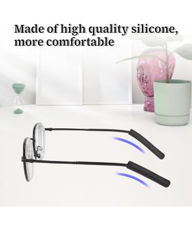 Prasacco Silicone Glasses Covers - 6 Pairs (12 Pieces) Anti-Slip Ear Cushions for Sunglasses & Reading Glasses - Comfortable & Decorative - Black - Buy Online on GoSupps.com