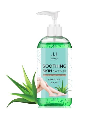 JoyJour Soothing Soothe Aloe Vera Gel Post Waxing Treatment  Calms and Soothes Irritated Skin After Waxing  Non-greasy and Gets Rid Of Excess Wax Residue  16 oz
