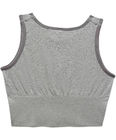 iOoppek Women's Summer Seamless Sports Top - Black Halter Vest & L Gray Fitness Blouse - No Wire Beauty Activewear - Buy Online on GoSupps.com