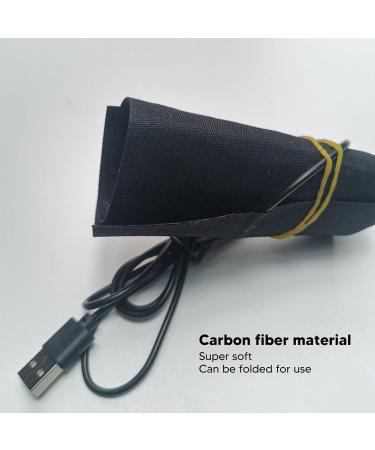Cyrank USB Heating Pillows - 5V Carbon Fiber Heated Travel Blankets | Foldable & Portable Electric Heating Pads in Black - Buy Online on GoSupps.com