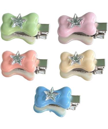 Hair Clips Rhinestones Hair Hair Bows For Womens Cute Bone Hair Clip Vintage Hair Bows Hair Barrettes Rhinestones Multi-color - Buy Online on GoSupps.com