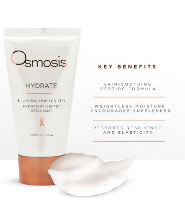 OSMOSIS HYDRATE Plumping Facial Moisturizer - Shea Butter for Aging Sensitive & Dry Skin - 1.69 Fl Oz | International Shipping Available - Buy Online on GoSupps.com