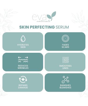 Eva Naturals Skin Perfecting Serum - Aloe, Sandalwood, MSM, Peptides, Rose Hip Seed Oil - 1 oz - Rejuvenates, Stimulates Collagen, Reduces Wrinkles, Hydrates, Balances Oil - Buy Online on GoSupps.com