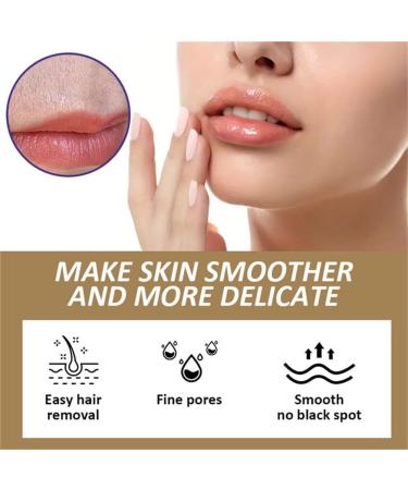QFFYFZAL Coconut Oil Facial Hair Removal Cream Gentle Body Hair Remover Cream Fast Painless Soothing Depilatory for Sensitive Skin 2pcs - Buy Online on GoSupps.com