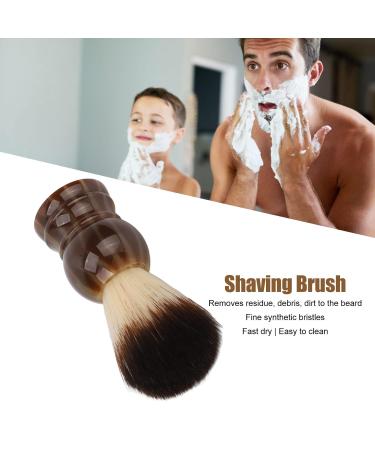 Premium Shaving Brush for Men - Resin Handle Quick Drying Synthetic Bristles Ideal for Home & Barber Shop Beard Care - Buy Online on GoSupps.com