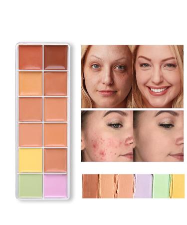 Symeas Concealer Palette - 12 Shades Professional Makeup Set for Flawless Daily Foundation - Buy Online on GoSupps.com