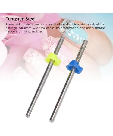 Polishing Heads Tungsten Steel Nail Drill Bits Set 2 Pieces Carbide Nail Buffer Drill Bit with for Nail Grinding Cleaning for Artificial Nail Removal - Buy Online on GoSupps.com